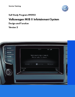 VW - SSP 890153 - Volkswagen MIB II Infotainment System 